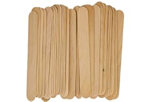 100PC Wooden Multi-Purpose Sticks, 6 Inch, 100 Count, for Wax, Waxing, Tongue Depressor, Smooth Wood Sticks