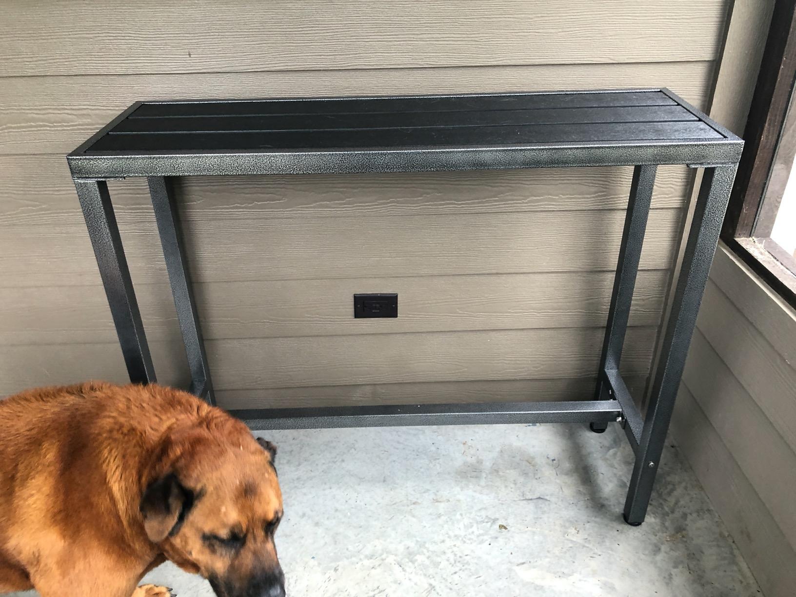 11/mo Finance Mr IRONSTONE Outdoor Bar Table 46.5” Pub Height Dining Table Bistro Patio Table