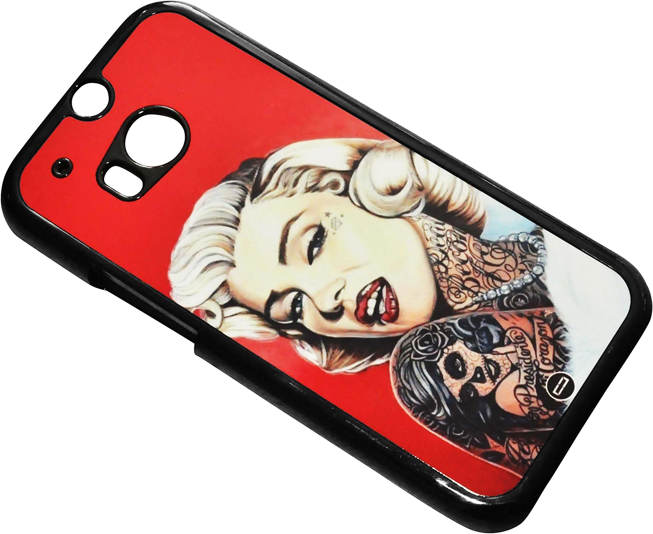 Case for HTC ONE M8 Tattoo Marilyn Monroe Bad Girl 70's Sexy Stars Hollywood US USA America American United States Bad Blonde Curly Gang Changed Slim Hipster Popular Hipster Popular Classic Trendy Vintage Duraterm Technology
