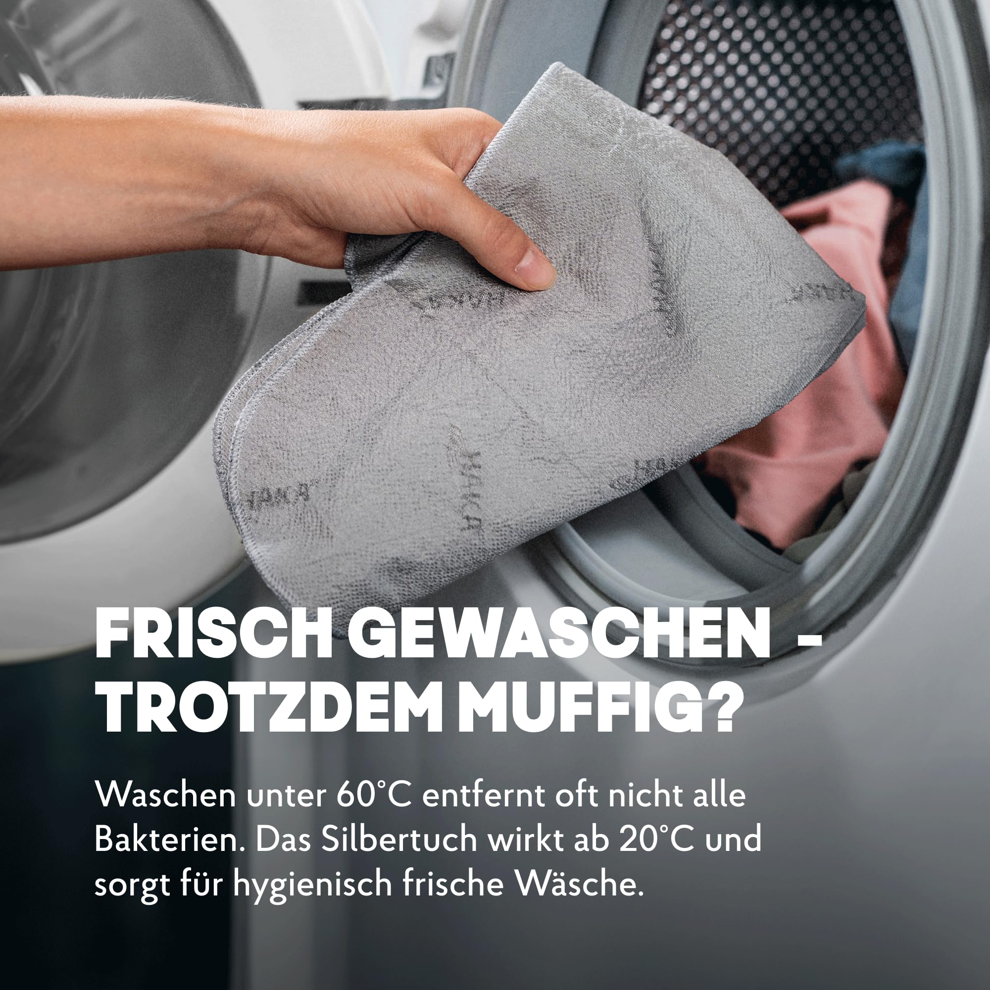 HAKA Hygiene Silbertuch, für frische Wäsche, 1 Stück 150 WL, antibakteriell 2