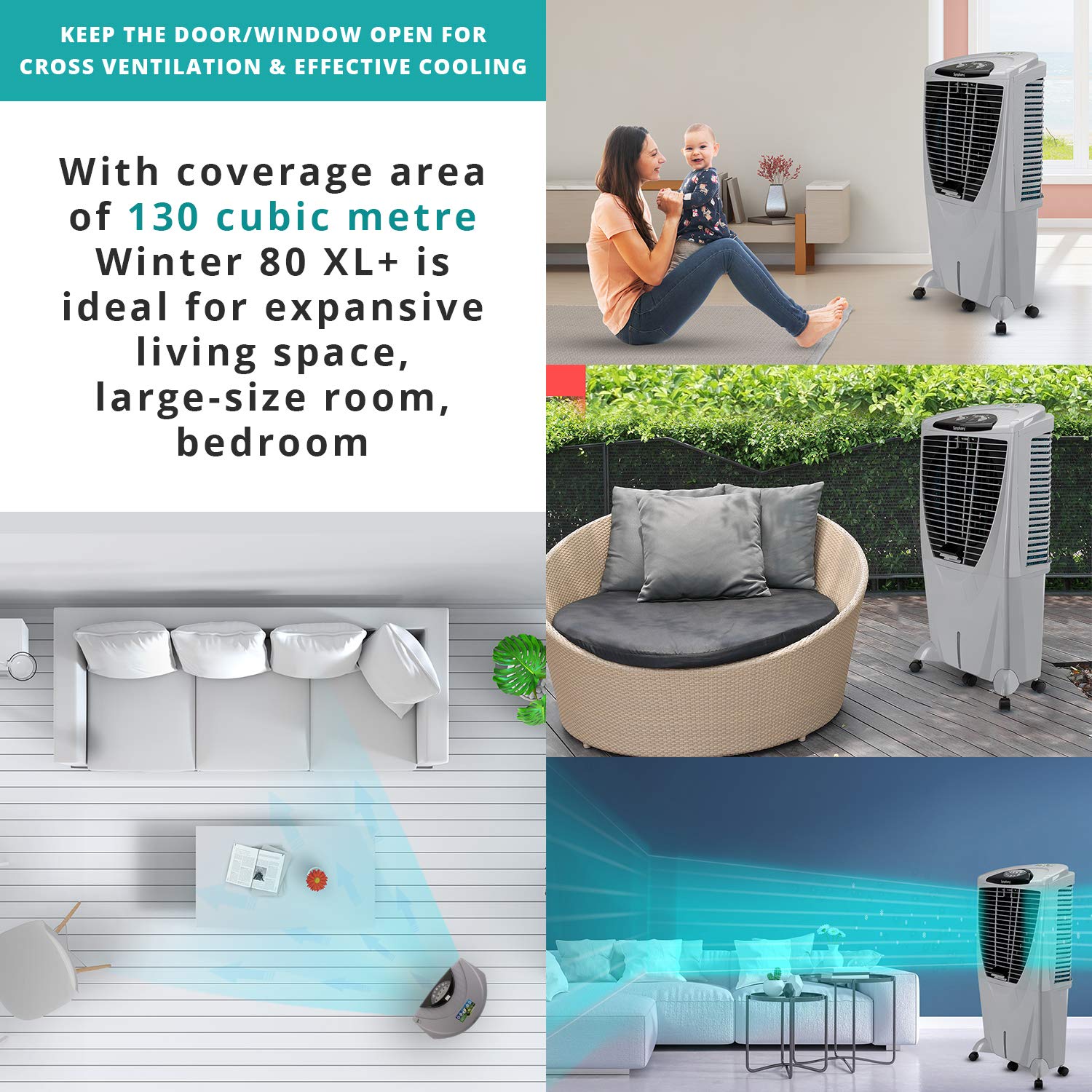 symphony winter 80 xl desert air cooler winter xl