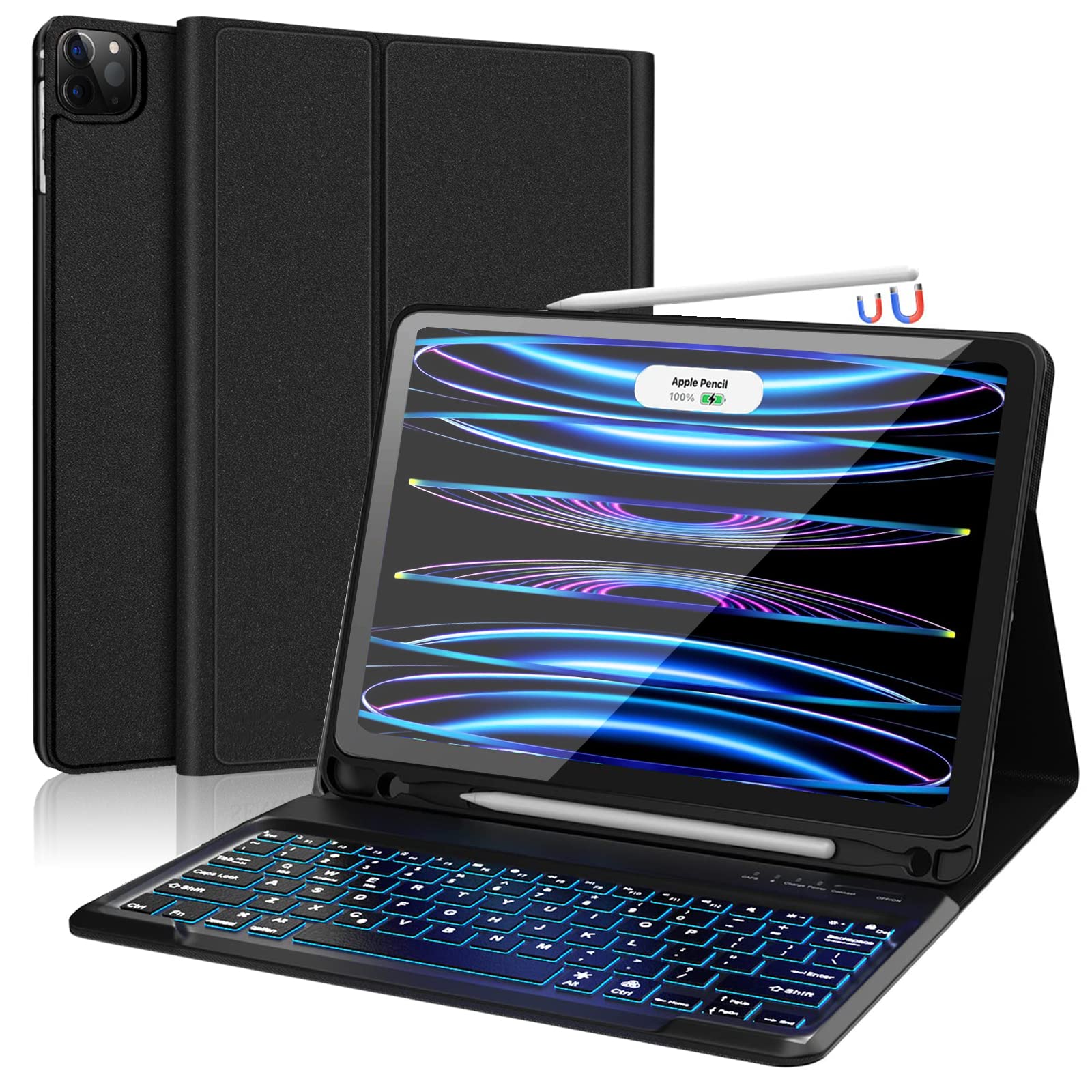 D DINGRICH iPad 12.9 Pro Case with Keyboard