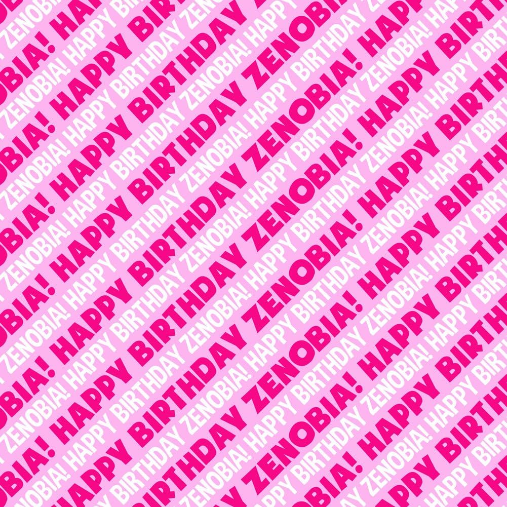 Zenobia Happy Birthday Premium Gift Wrap Wrapping Paper Roll