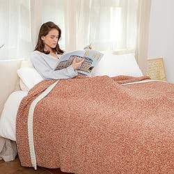Snuggle Sac Orange Fall Blanket Twin