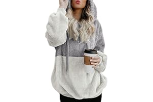 BTFBM Women Sherpa Pullover Quarter Zip Long Sleeve Fluffy Soft Fleece Jackets Sweaters Sweatshirts Hoodies Outwear Coat