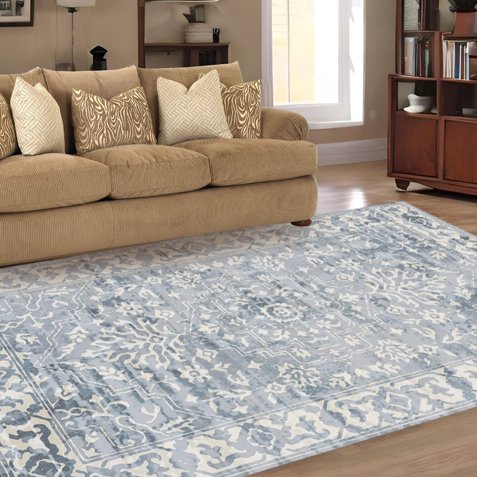 DZCFT Area Rug for Living Room, Bedroom Soft Machine Washable Rug ...