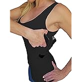 AC UNDERCOVER Women's Concealed Carry Tank Top - Secure Undershirt with Gun Holster - Tactical & Everyday Use - (S-XL)