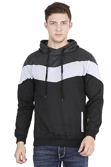 block colour hoodie mens