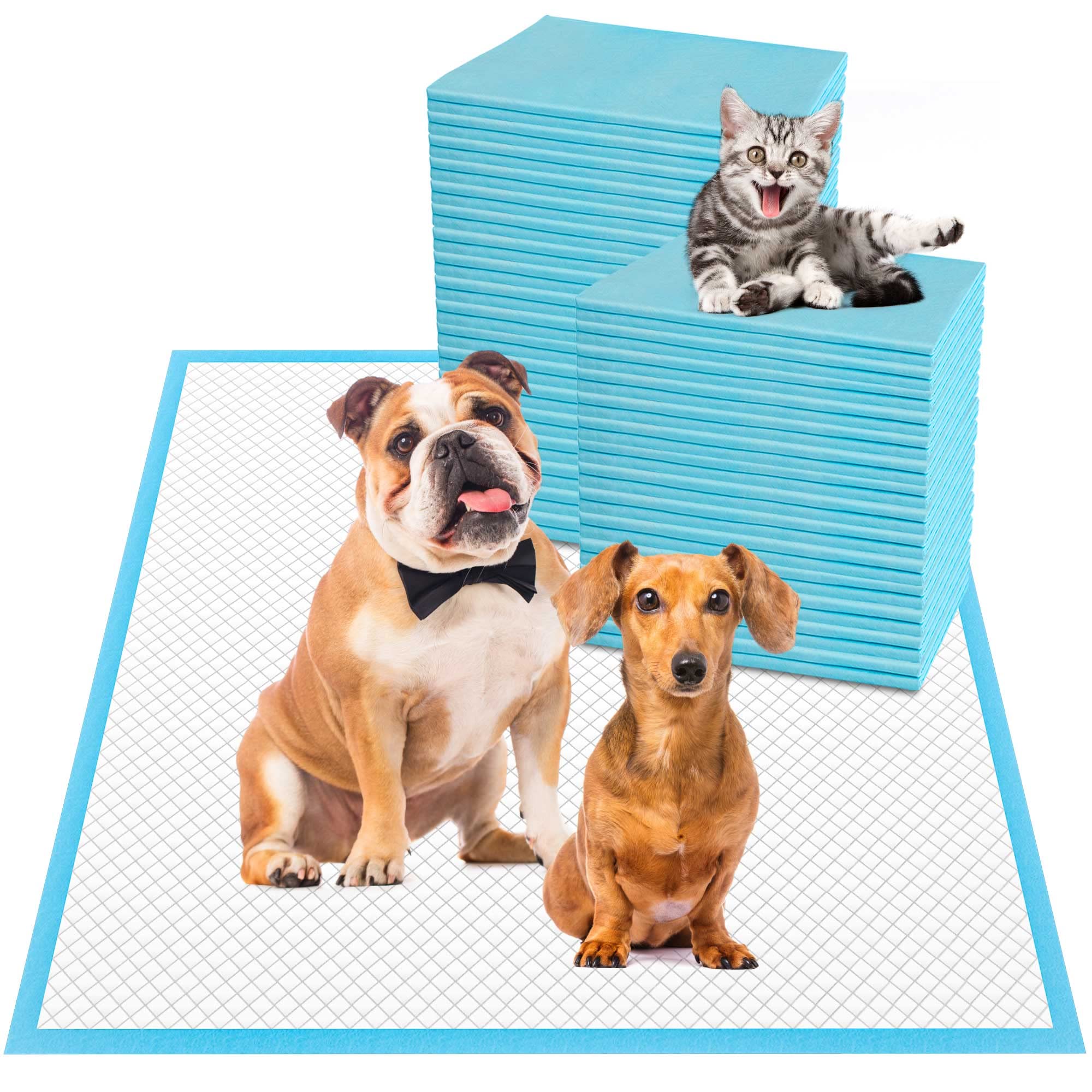 Boscute Thicken 6 Layers Heavy Absorbent XL 36"x24" Pet Training Dog Pee Pads, Extra Large Polymer Leak-Proof Quick Dry Puppy Pee Pads, Disposable Pee Pads for Dogs Cats Rabbit, 30 Counts Image