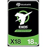 Seagate Exos X18 18TB Enterprise HDD - CMR 3.5 Inch Hyperscale SATA 6Gb/s, 7200 RPM, 512e and 4Kn FastFormat, Low Latency wit