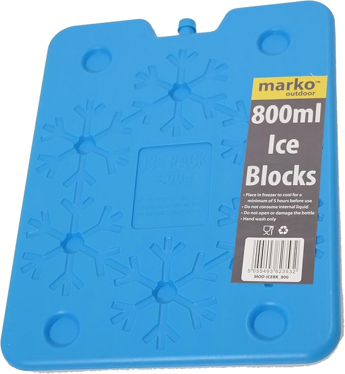 800ml Ice Blocks Cooler size cool block keeps lunch fresh and cool