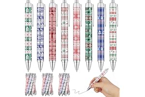 Haiabei 24Pcs Christmas Sweater Pens Christmas Ballpoint Pens Bulk Retractable Christmas Pens Sweater Pattern Novelty Pen for