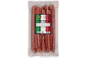 Long John Snacks Dried Salami Sticks - Christmas Gift, Stocking Stuffer, White Elephant, Secret Santa & Festive Holiday Party Snack - Handcrafted Gourmet Smoked Meat Sticks - Italian, 16 oz