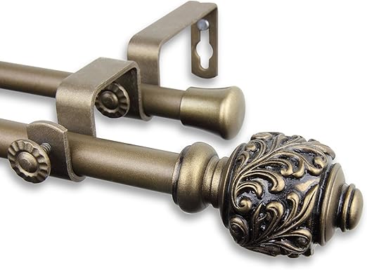Amazon Com A F Rod Decor Deena Double Curtain Rod 84 120 Inch