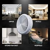 Blauberg 4 inch White Circular Ceiling Vent Grille Cover 100 mm UV view 7