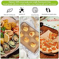 QYH 300 Pcs Parchment Paper Sheets for Baking, 8x12