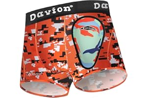 Davion Youth Boys Baseball Cup Underwear with Soft Protective Athletic Cup Compression Shorts for Football, Lacrosse