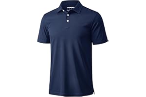 MAGCOMSEN Men's Polo Shirts 3 Buttons Casual Work T Shirts Quick Dry Short Sleeve Golf Shirt Pique Jersey Outdoor Performance