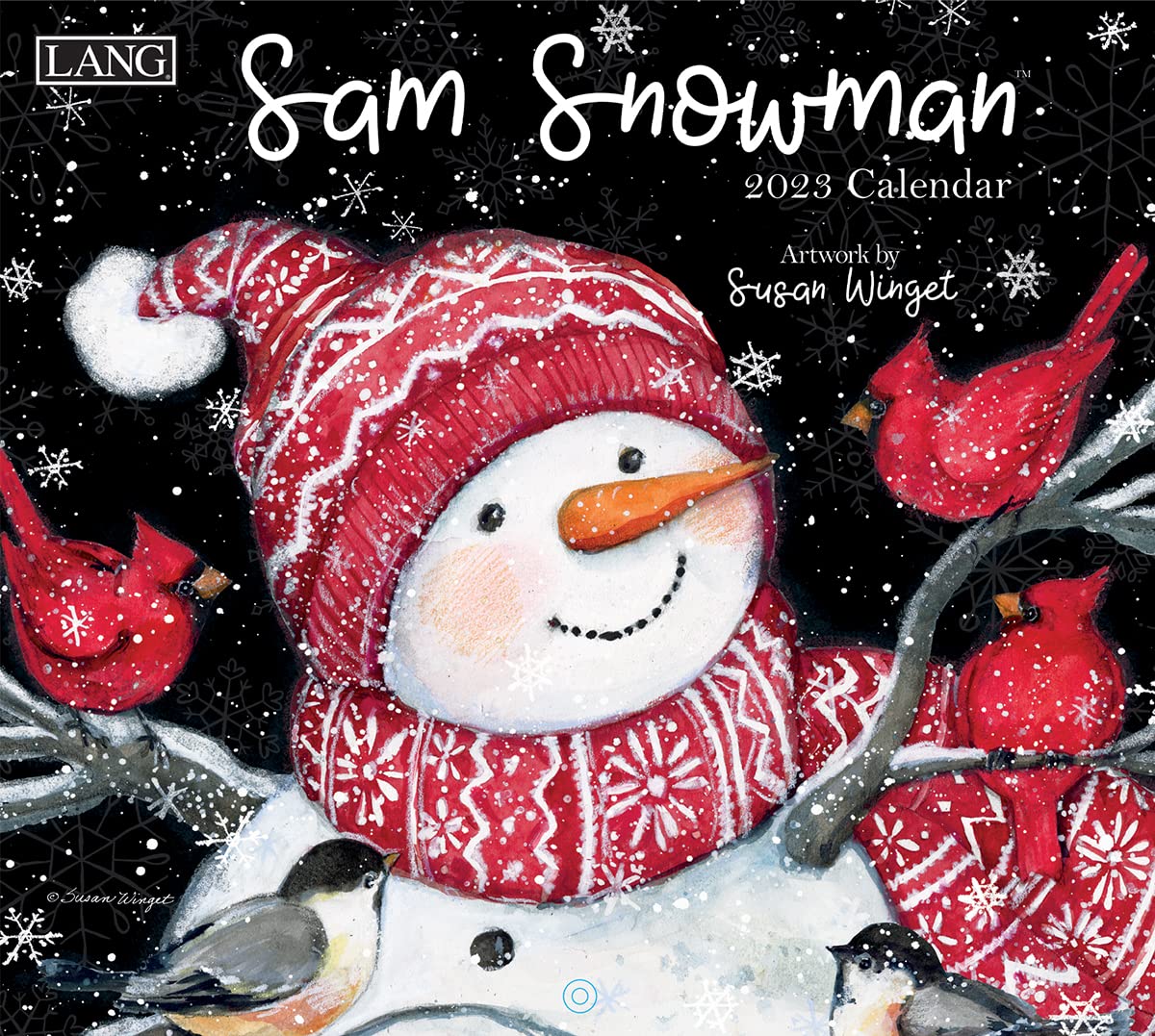 Lang SAM SNOWMAN 2023 WALL CALENDAR, 23991001939, Multi