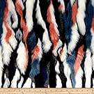 Shannon Luxury Faux Fur Fancy Ostrich Burgandy Fabric By The Yard