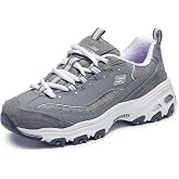 Skechers Women's D'Lites Me Time Sneaker | Air-Cooled Memory Foam Insole, Cushioned midsole with flexible outsole, Sporty fashion sneaker with a lace-up front