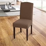 Granbest High Stretch Dining Chair Slipcovers Set of 4 Brown view 2