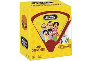 USAOPOLY Trivial Pursuit: Bob's Burgers, Bite-Sized Edition Trivia Game, Test Your Belcher Knowledge Covering the First 9 Seasons, 600 Questions in 6 Categories, Officially Licensed Merchandise & Collectible