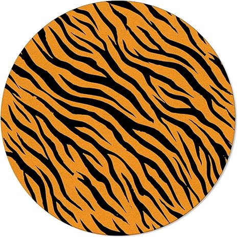 Amazon.de: SunnyM Teppich, rund, Tigermotiv, für drinnen / Wohnzimmer