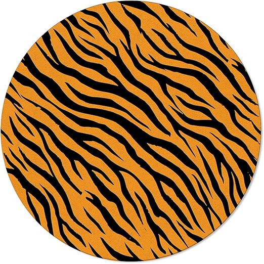 Amazon.de: SunnyM Teppich, rund, Tigermotiv, für drinnen / Wohnzimmer