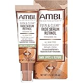 Ambi Even &amp; Clear Fade Serum, Hyperpigmentation Treatment, Hydroquinone-free, Dark Spot Corrector, Results In As Little As 4 Weeks, Retinol, Hyaluronic Acid, Niacinamide, Ceramides, 1 Fl Oz