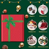 Switory Christmas Padded Envelopes A4 8.5x12 Inch Bubble Mailers Red Green Bow view 5
