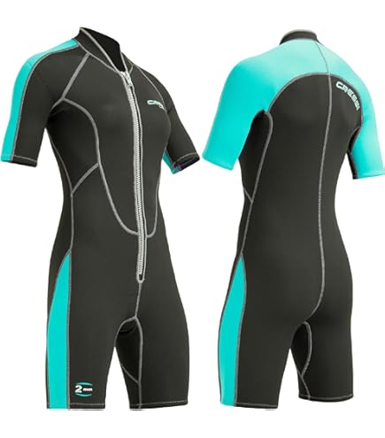Amazon.com: SEAC M.Corto Trendy Man 2.5mm Neoprene Shorty Wetsuit