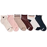 MUK LUKS womens 6pk Dream Mini Crew Sock