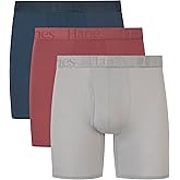 Hanes Ultimate mens Originals Supersoft Boxer Briefs & Trunks, Supersoft Bamboo from Viscose Underwear, 3-pack