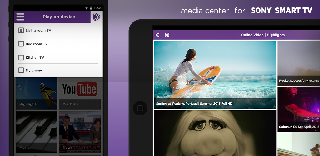 Media Center for Sony TV Appstore for Android