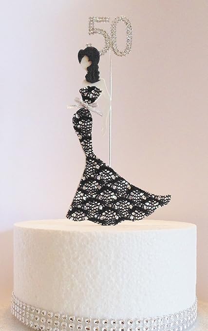 50e Anniversaire Gateau Glamour Lady Dans Une Robe De Dentelle Noire Et Strass Nombre Non Comestible 50 Ans Blk Dentelle Robe Amazon Fr Cuisine Maison 50e Anniversaire Gateau Glamour Lady Dans Une Robe De Dentelle Noire Et Strass Nombre Non Comestible 50 Ans Blk Dentelle Robe Amazon Fr Cuisine Maison