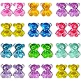 HAPTIME 310 Pcs Mini Resin Animals, Counting Bears, Mini Resin Figures for Kids, Miniature Figurines, Tiny Resin Animals to Hide, Mini Teddy Bears Bulk