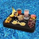 RAMIEYOO Floating Drink Holder,Refreshment Table Tray for Pool Beach Party or Hot Tub Float Loung-Versatile &amp; Portable Serving Bar