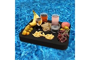 RAMIEYOO Floating Drink Holder,Refreshment Table Tray for Pool Beach Party or Hot Tub Float Loung-Versatile & Portable Serving Bar