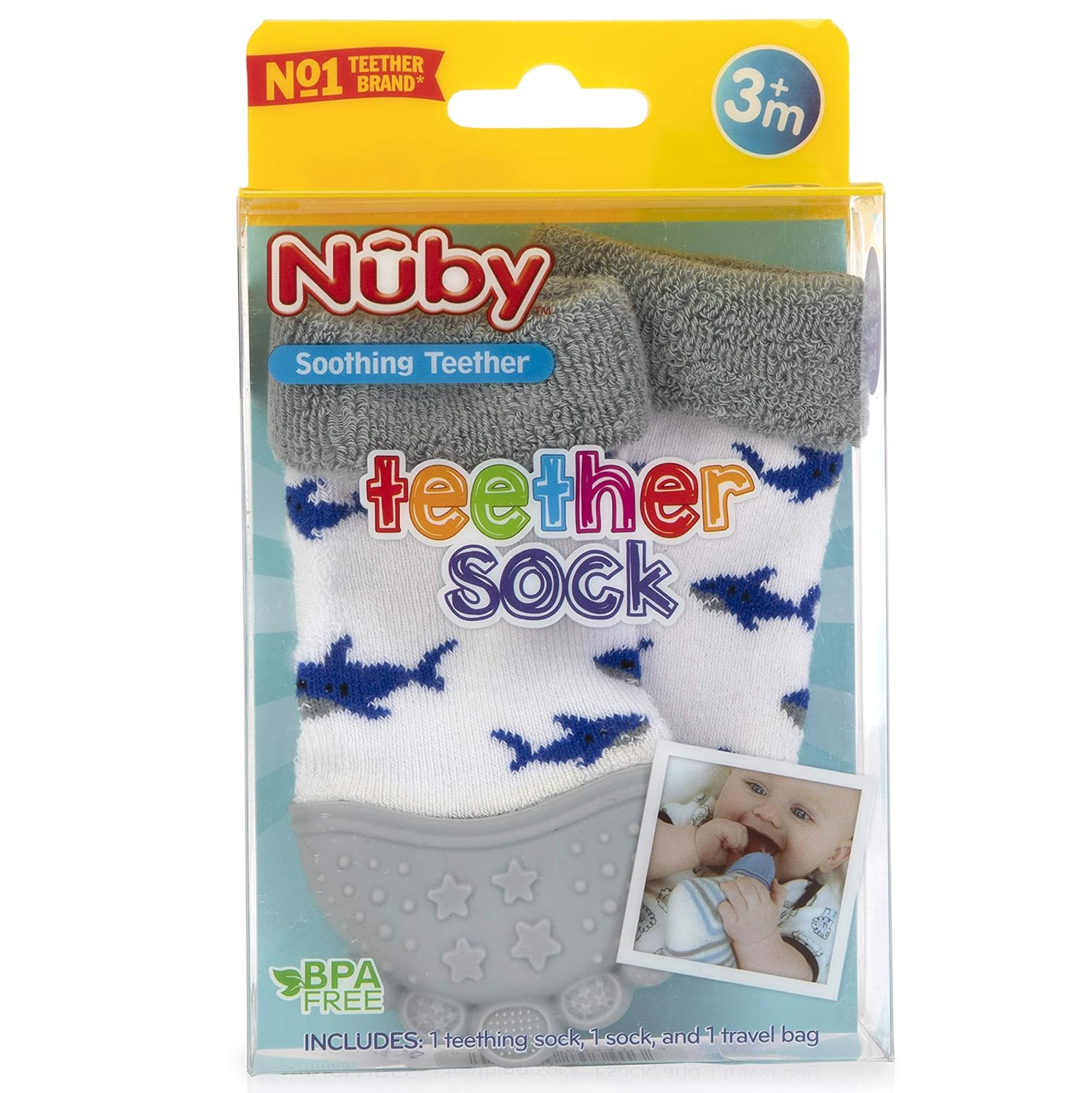 nuby shark teether