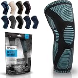 POWERLIX Knee Support for Women Men Blue Medium Brace Sleeve