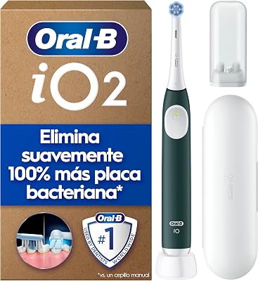 iO 2 Cepillo de Dientes Eléctrico, 1 Cabezal, Verde Bosque