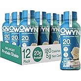 OWYN Only What You Need Plant Based Protein Shake, 20g Vegan Protein from Organic Pumpkin seed, Flax, Pea Blend, Prebiotic supplement, Superfood Greens, all-in-one nutrition, Gluten & Soy-Free (Vanilla, 12 Pack)