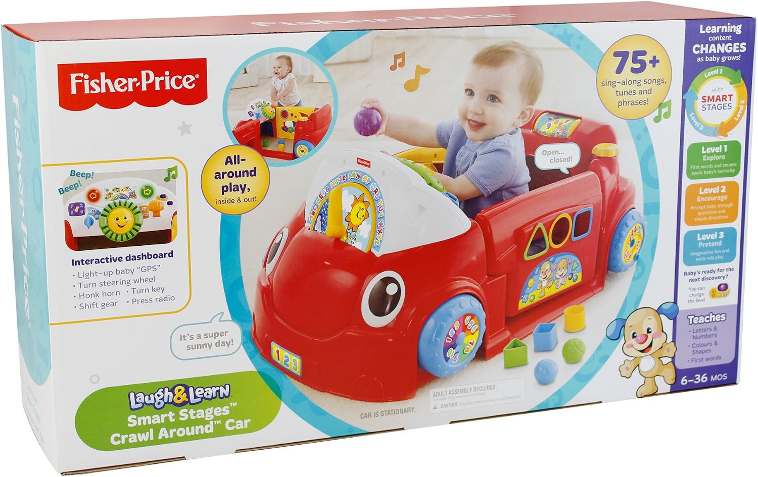 Fisher-Price Crawl Around Car, Pink - Image 3