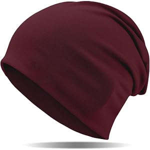 vidsel 100% Cotton Slouchy Beanie, Soft Chemo Cap for Women and Men | 100% Soft T-Shirt Cotton, Double Layer Stretchy, All Se