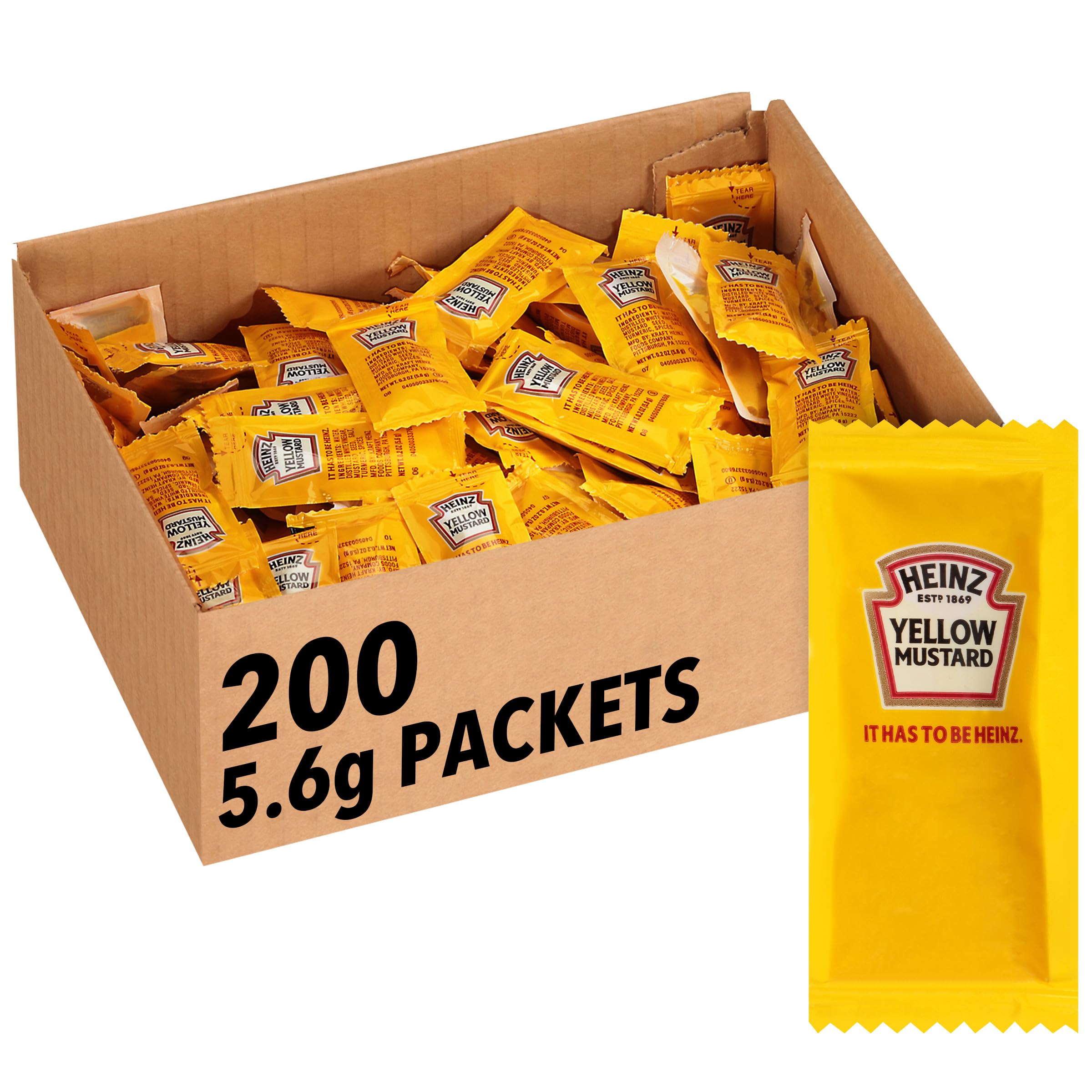 Heinz Mild Mustard Single Serve Packet