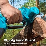 Seesii Mini Cordless Chainsaw 6 Inch 2x4000mAh Batteries Battery Powered view 7
