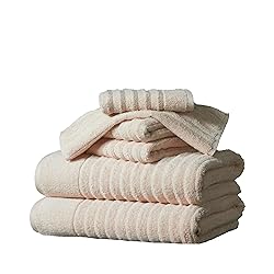 Great Bay Home Taupe Bath Towel Set - 100% Combed