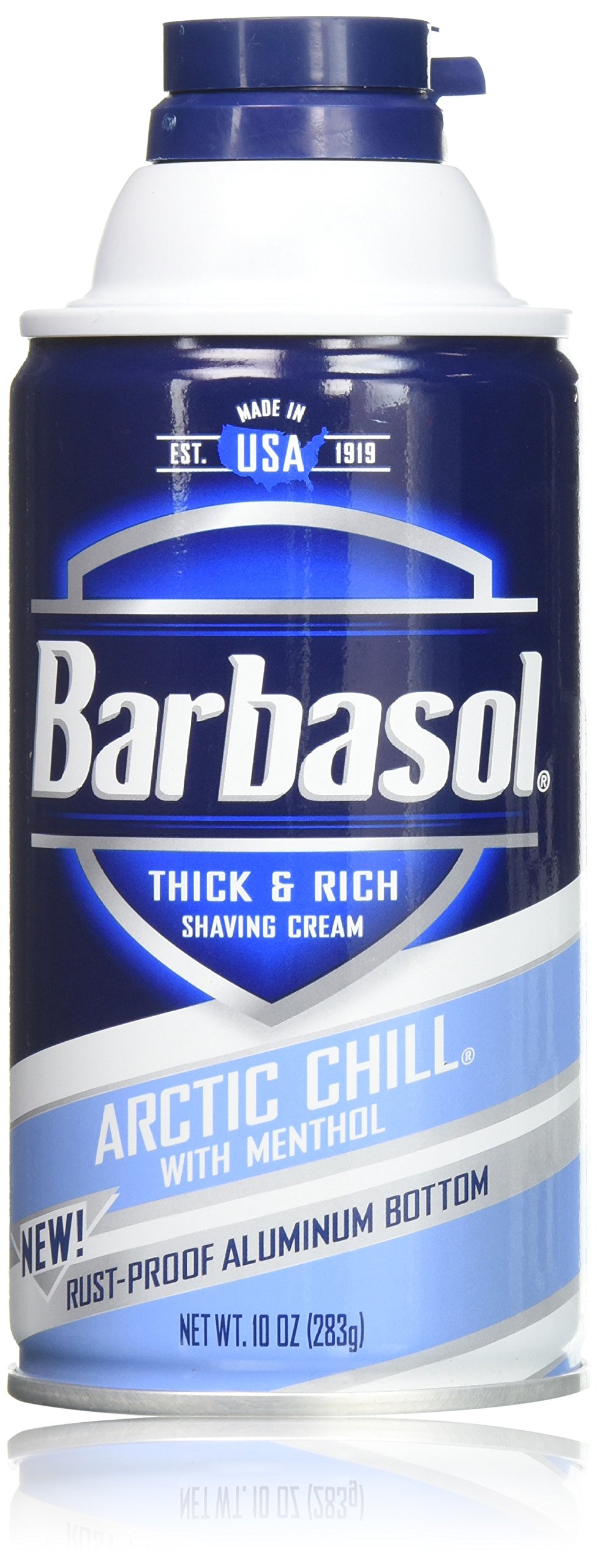 Barbasol Arctic Chill with Menthol Thick and Rich Shaving Cream for Men