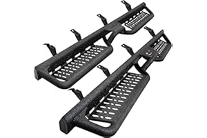 SMANOW Running Boards Compatible with 2024-2025 Toyota Tacoma Double Cab with 4 Full-Size Doors, Black Side Steps and Tacoma Step Bars Side Steps.